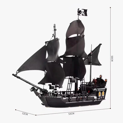 Piratenschip Bouwset – Galjoen Schaalmodel van Bouwblokken