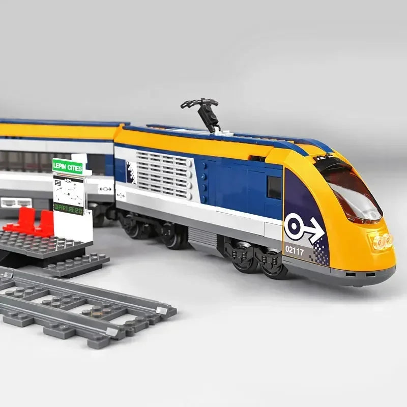 Passagierstrein Bouwset met Afstandsbediening – Schaalmodel Trein van Bouwblokken