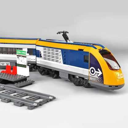 Passagierstrein Bouwset met Afstandsbediening – Schaalmodel Trein van Bouwblokken