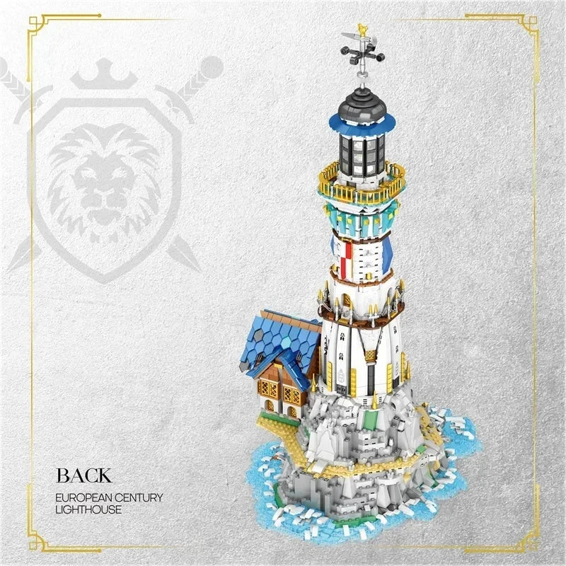 3228 Stuks Middeleeuwse Vuurtoren Bouwstenen Set