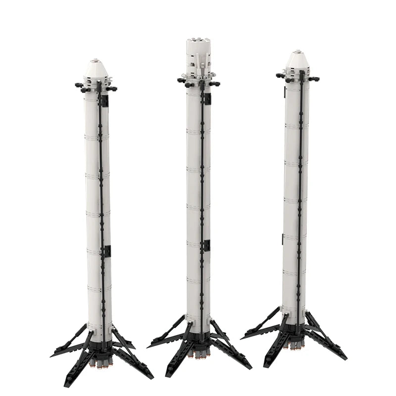 Falcon Heavy Raket Bouwset – Ruimtevaart Schaalmodel van Bouwblokken