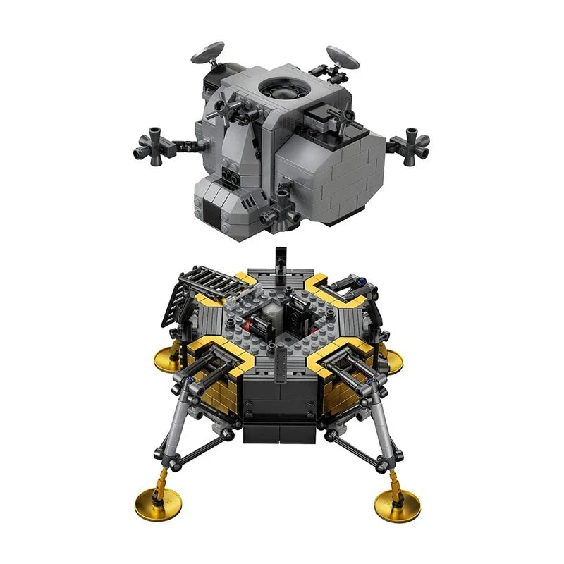 NASA Apollo 11 Maanlander Bouwset – Schaalmodel met Uitklapbare Poten (1087 stuks)