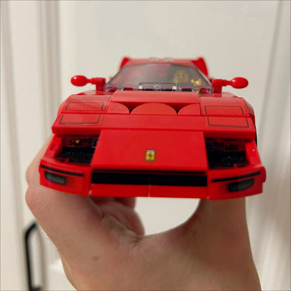 Ferrari F40 Bouwset – Klassiek Schaalmodel Sportauto van Bouwblokken (318 stuks)