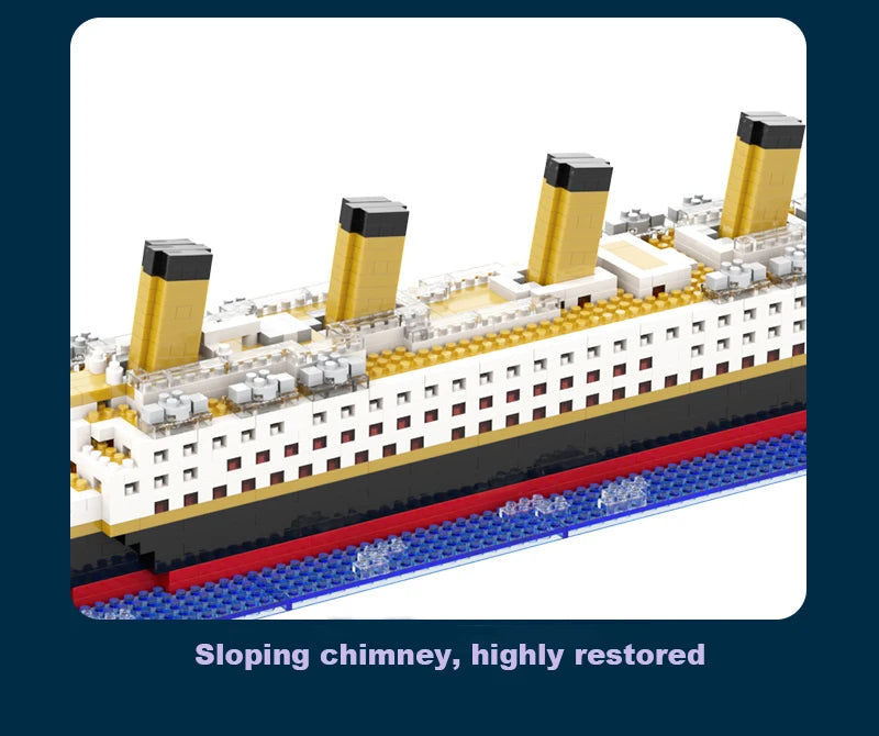Titanic Bouwset – Groot Schaalmodel Stoomschip van Bouwblokken