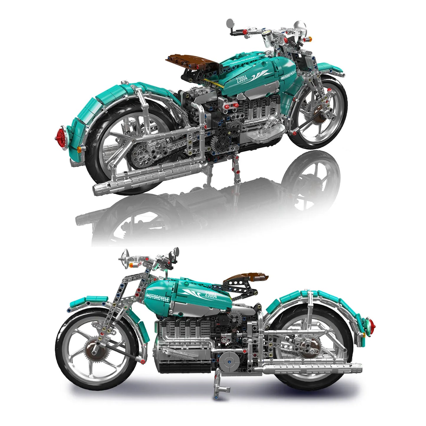 American Cruiser Motor Bouwset – Schaalmodel Motorfiets van Bouwblokken