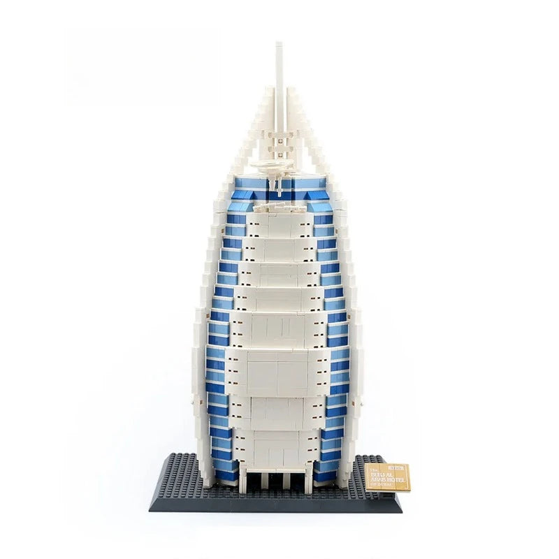 Burj Al Arab Dubai Bouwset – Architectuur Schaalmodel van Bouwblokken (1306 stuks)