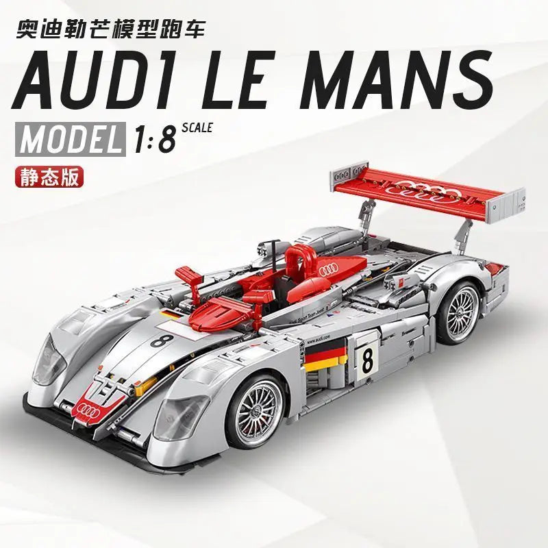 Audi R8 Racewagen Bouwset – Schaalmodel Sportauto van Bouwblokken