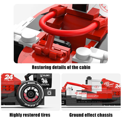 Alfa Romeo C42 F1 Racewagen Bouwset – Schaalmodel 1:24 van Bouwblokken
