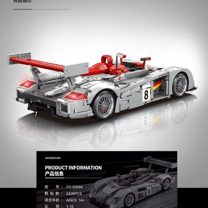 Audi R8 Racewagen Bouwset – Schaalmodel Sportauto van Bouwblokken