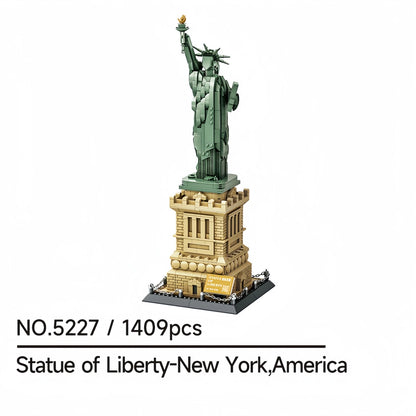 Vrijheidsbeeld New York Bouwset – Architectuur Schaalmodel van Bouwblokken (1409 stuks)