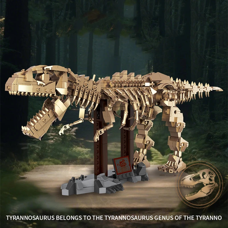 T-Rex Skelet Bouwset – Dinosaurus Fossiel Schaalmodel van Bouwblokken (850 stuks)