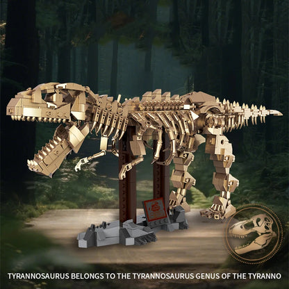 T-Rex Skelet Bouwset – Dinosaurus Fossiel Schaalmodel van Bouwblokken (850 stuks)