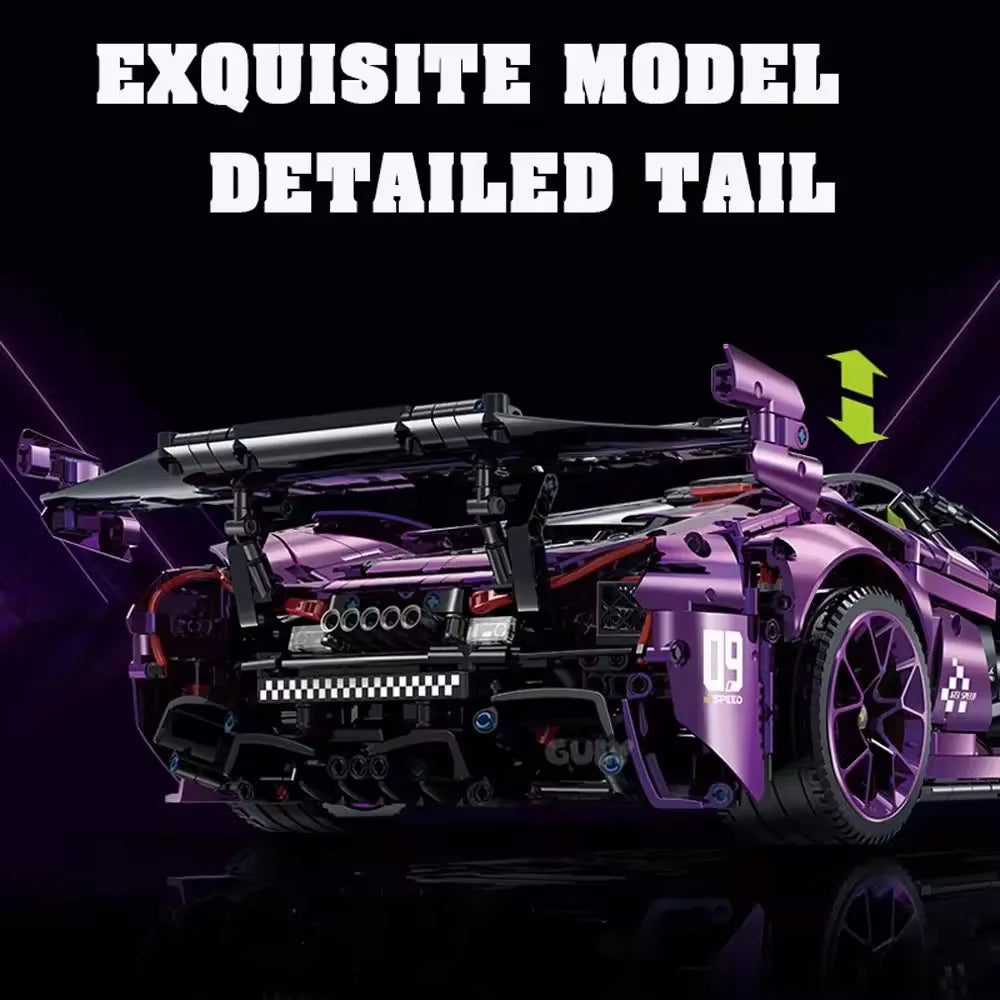 McLaren P1 Hypercar Bouwset – Schaalmodel Racewagen van Bouwblokken (3568 stuks)