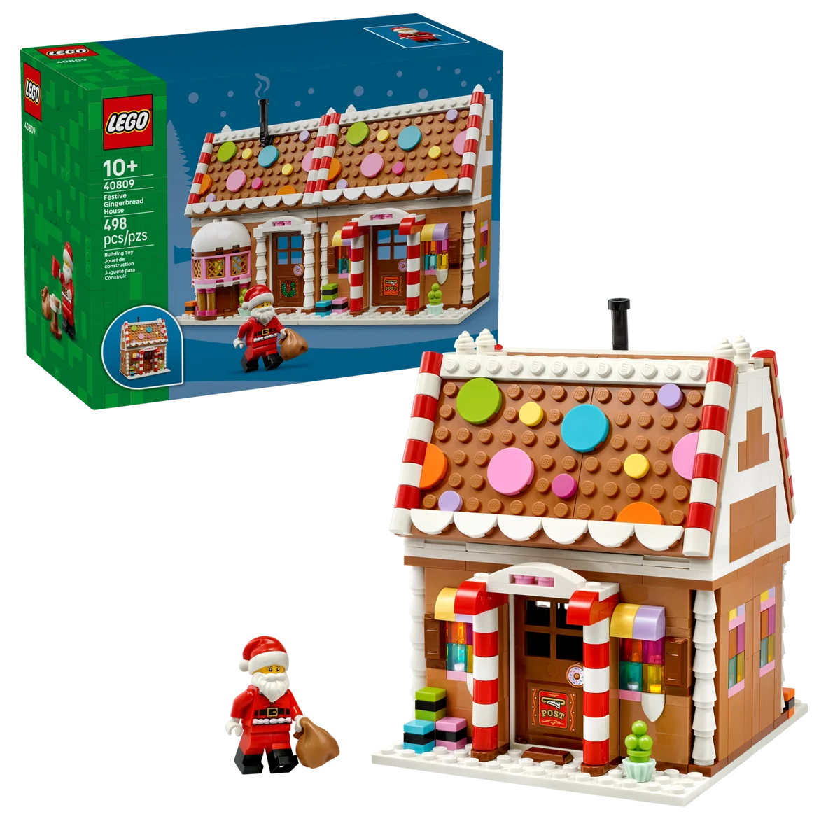 Peperkoekhuisje Bouwset – Kerst Schaalmodel van Bouwblokken (498 stuks)