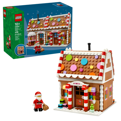 Peperkoekhuisje Bouwset – Kerst Schaalmodel van Bouwblokken (498 stuks)