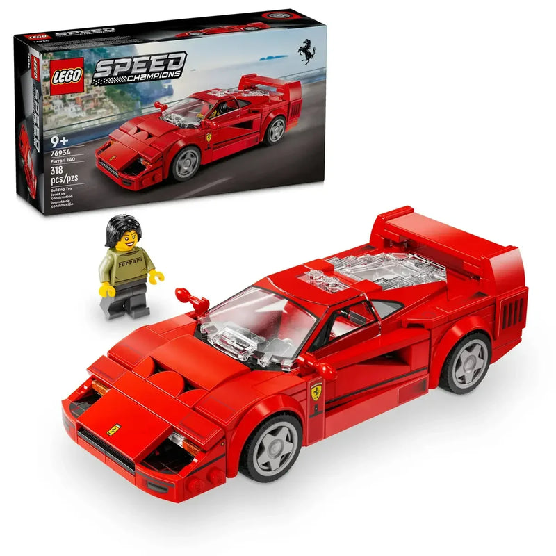 Ferrari F40 Bouwset – Klassiek Schaalmodel Sportauto van Bouwblokken (318 stuks)