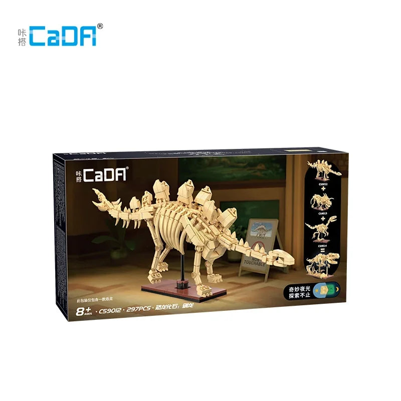 Stegosaurus Skelet Bouwset – Dinosaurus Fossiel Schaalmodel van Bouwblokken