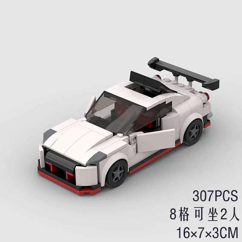 Nissan GT-R R35 Bouwset – Schaalmodel Sportauto van Bouwblokken