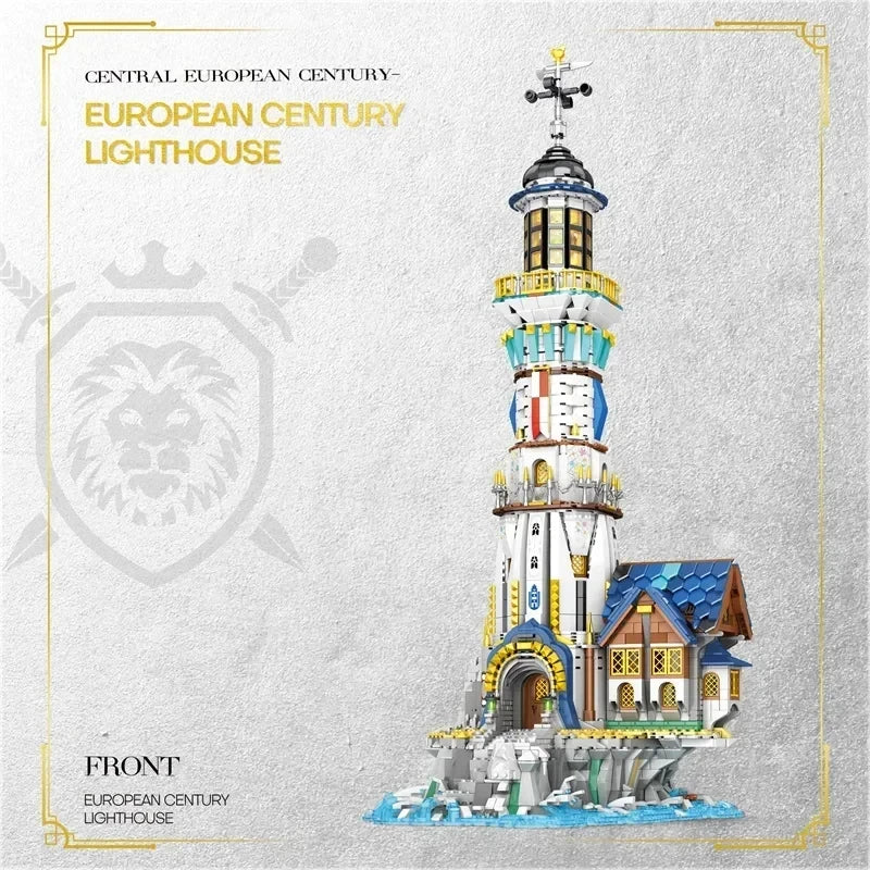 3228 Stuks Middeleeuwse Vuurtoren Bouwstenen Set