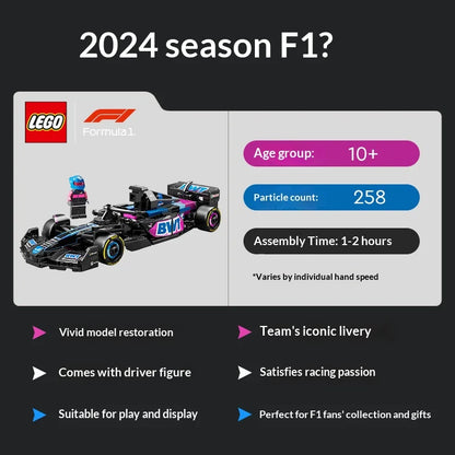 Alpine F1 Racewagen Bouwset – Schaalmodel met Coureur Minifiguur