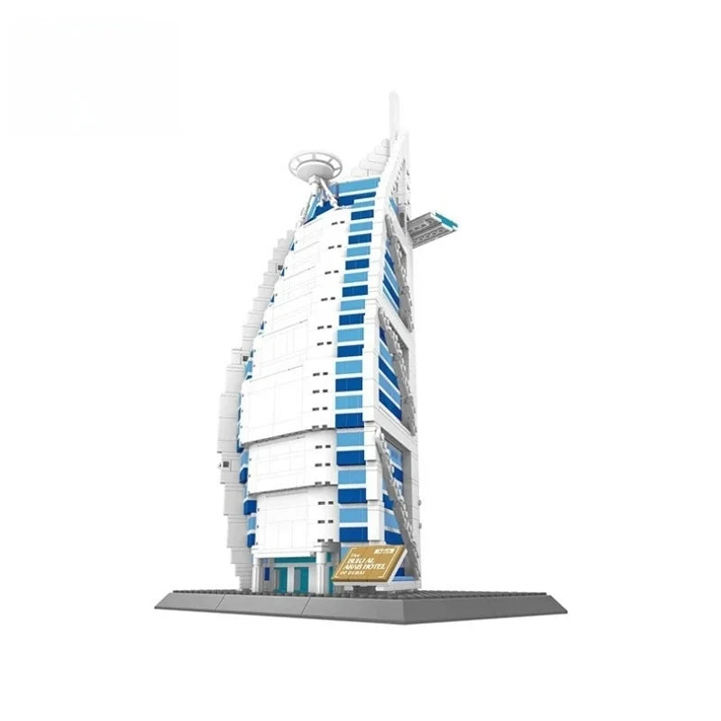 Burj Al Arab Dubai Bouwset – Architectuur Schaalmodel van Bouwblokken (1306 stuks)