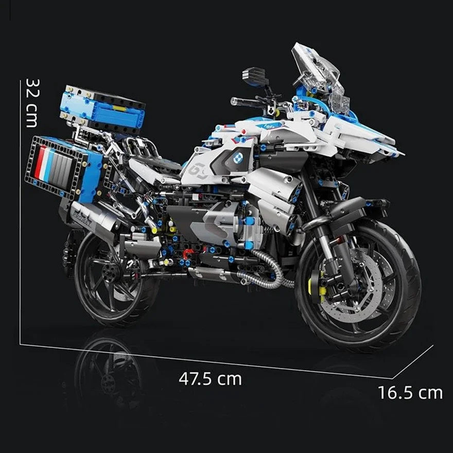BMW R 1250 GS Motor Bouwset – Schaalmodel 1:5 Motorfiets van Bouwblokken