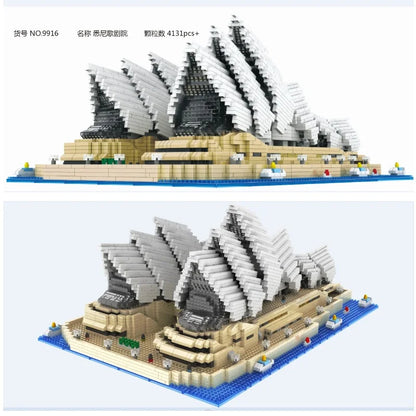 Sydney Opera House Bouwset – Mini Architectuur Schaalmodel van Bouwblokken