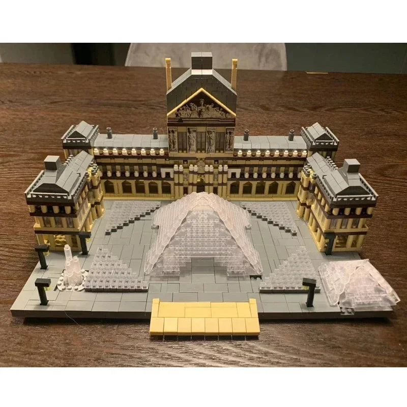 Louvre Parijs Bouwset – Architectuur Schaalmodel van Bouwblokken (3377 stuks)