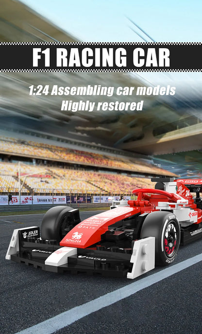 Alfa Romeo C42 F1 Racewagen Bouwset – Schaalmodel 1:24 van Bouwblokken
