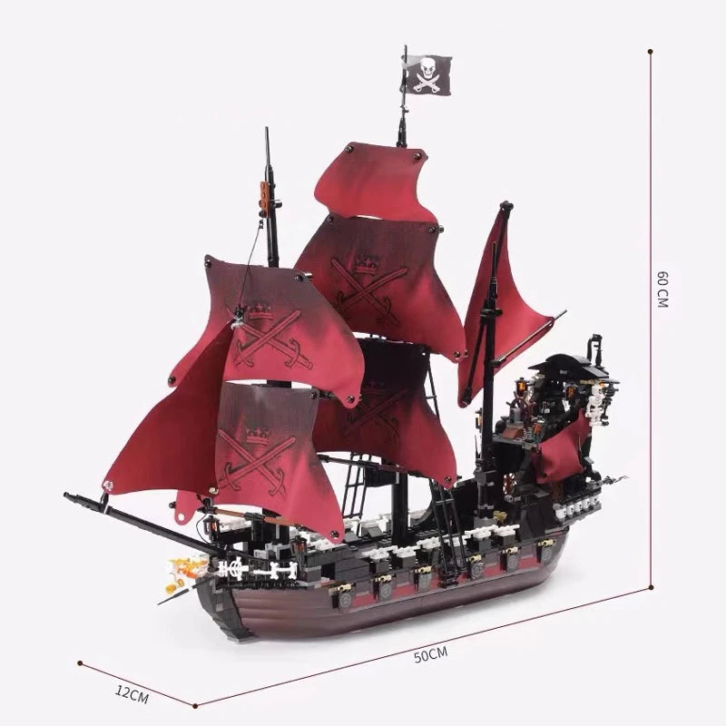 Piratenschip Bouwset – Galjoen Schaalmodel van Bouwblokken