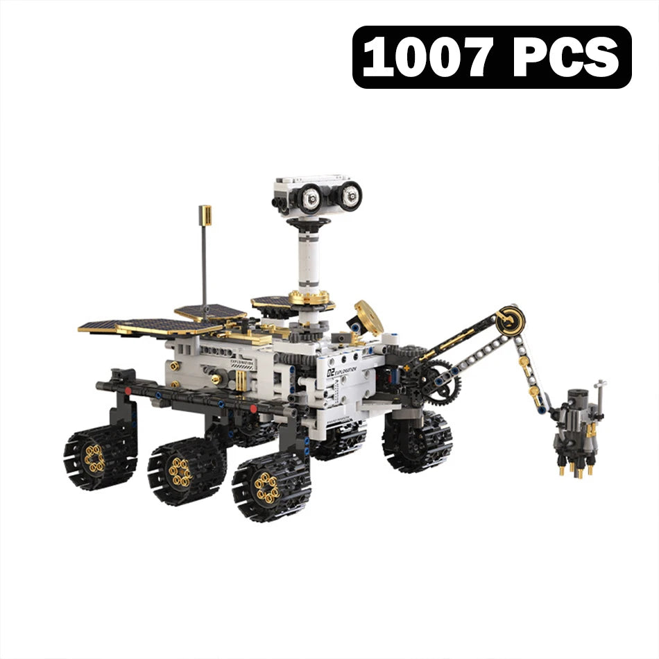 Mars Rover Bouwset met App-Besturing – Programmeerbaar Ruimtevaart Schaalmodel van Bouwblokken