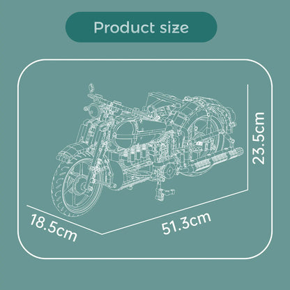 American Cruiser Motor Bouwset – Schaalmodel Motorfiets van Bouwblokken