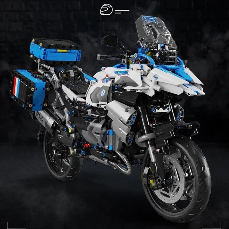 BMW R 1250 GS Motor Bouwset – Schaalmodel 1:5 Motorfiets van Bouwblokken