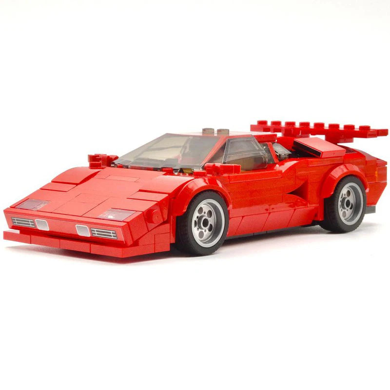 Lamborghini Countach Bouwset – Klassiek Schaalmodel Sportauto van Bouwblokken (325 stuks)