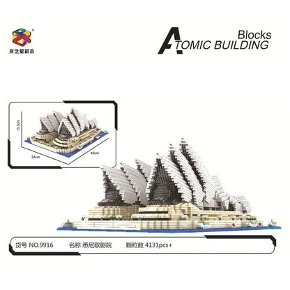 Sydney Opera House Bouwset – Mini Architectuur Schaalmodel van Bouwblokken