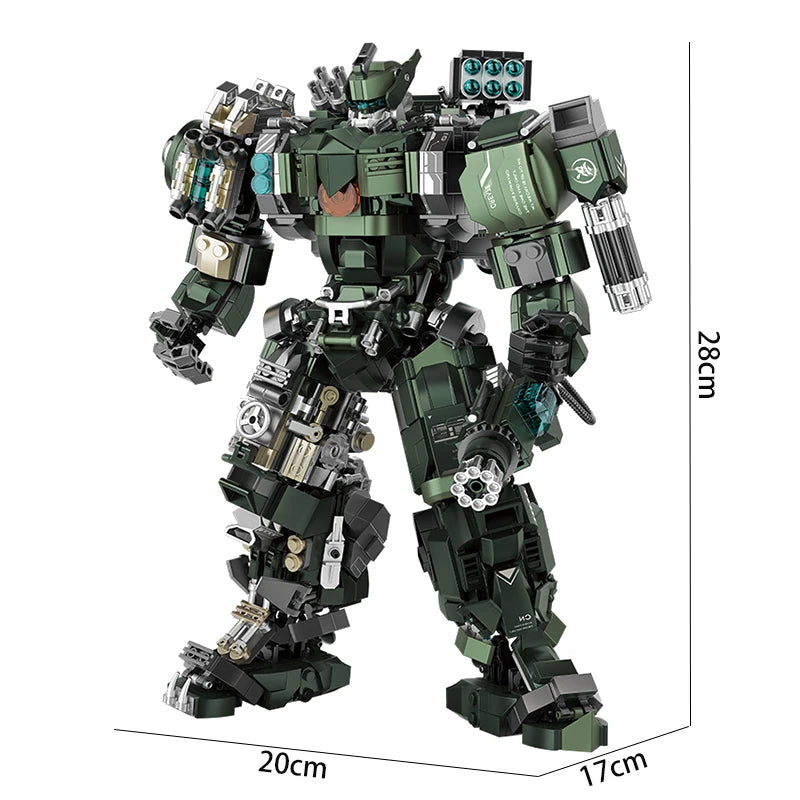 Grote Mecha Robot Bouwset – Poseerbaar Schaalmodel van Bouwblokken (1403 stuks)