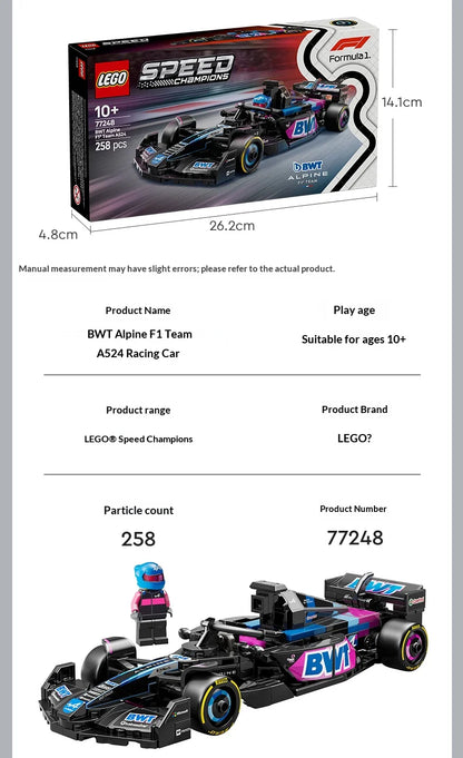Alpine F1 Racewagen Bouwset – Schaalmodel met Coureur Minifiguur
