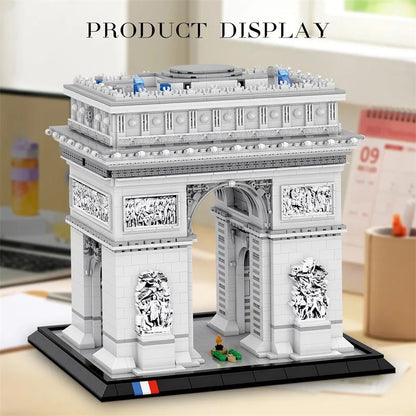 Arc de Triomphe Parijs Bouwset – Architectuur Schaalmodel van Bouwblokken (3381 stuks)