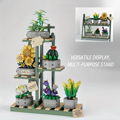 Bloemenboeket Bouwset – Kunstbloemen voor Decoratie van Bouwblokken