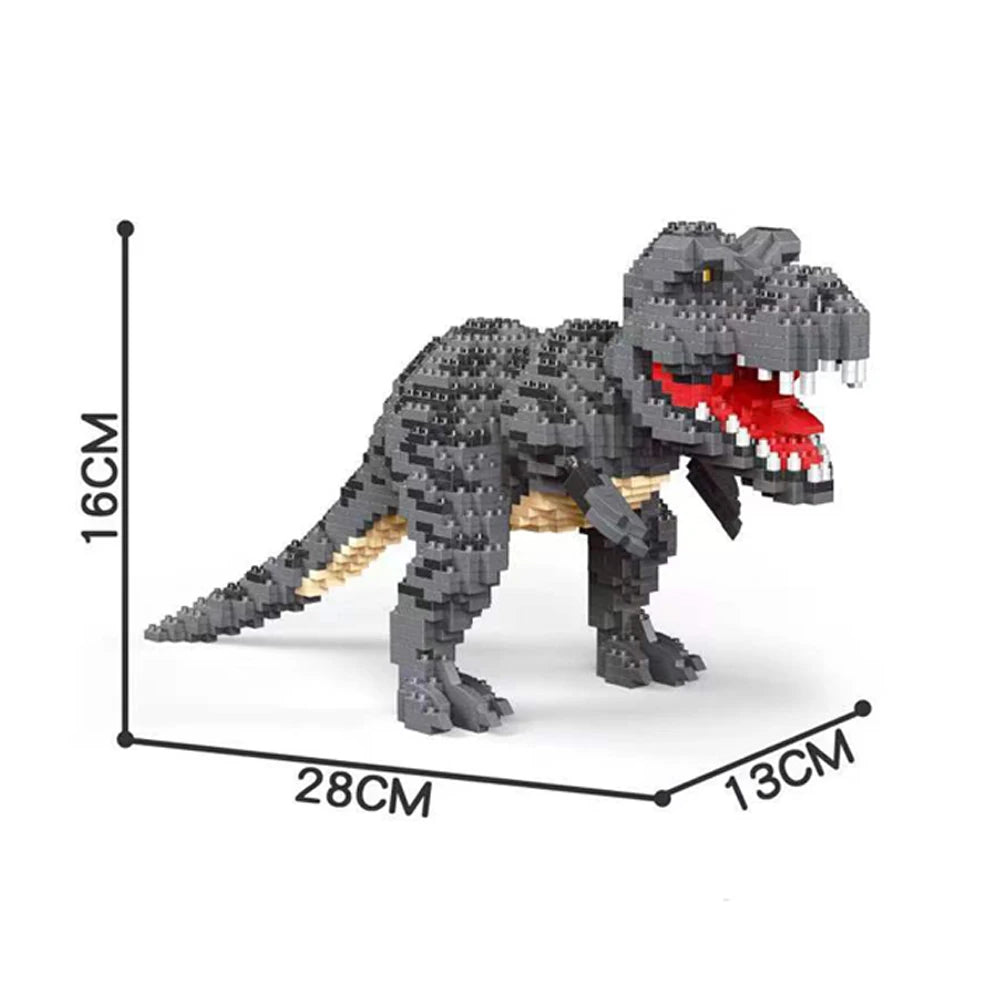 Mini T-Rex Fossiel – Dinosaurus Skelet Display van Bouwblokken