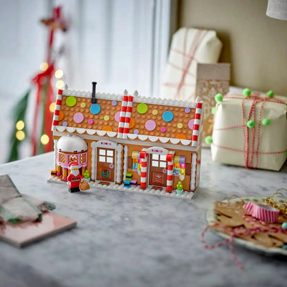 Peperkoekhuisje Bouwset – Kerst Schaalmodel van Bouwblokken (498 stuks)