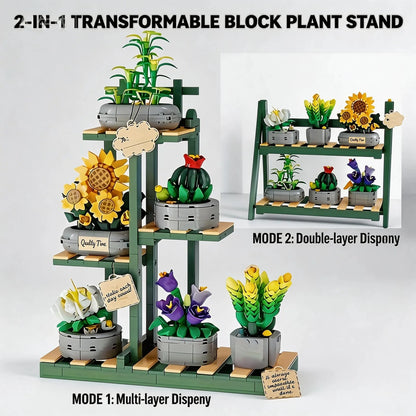 Bloemenboeket Bouwset – Kunstbloemen voor Decoratie van Bouwblokken