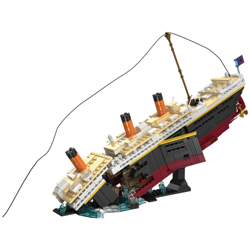 RMS Titanic Bouwset 2-in-1 met LED – Schaalmodel Schip & Wrak (2288 stuks)
