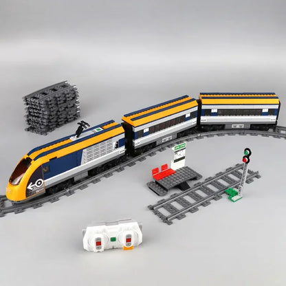 Passagierstrein Bouwset met Afstandsbediening – Schaalmodel Trein van Bouwblokken