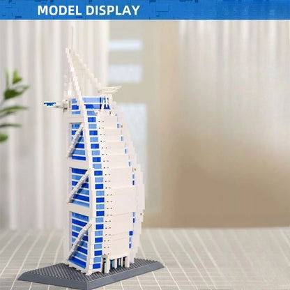 Burj Al Arab Dubai Bouwset – Architectuur Schaalmodel van Bouwblokken (1306 stuks)
