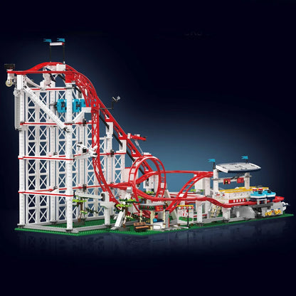 Gemotoriseerde Achtbaan Bouwset – Pretpark Schaalmodel van Bouwblokken