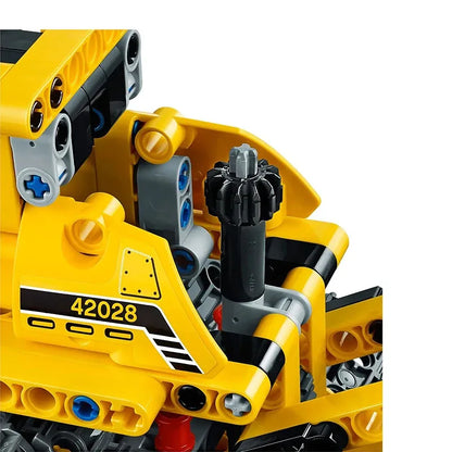 Bulldozer 2-in-1 Bouwset – Bouwvoertuig Schaalmodel van Bouwblokken