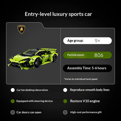 Lamborghini Huracán Bouwset – Schaalmodel Sportauto van Bouwblokken