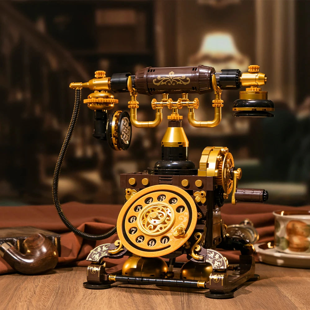 Vintage Telefoon Bouwstenen Set
