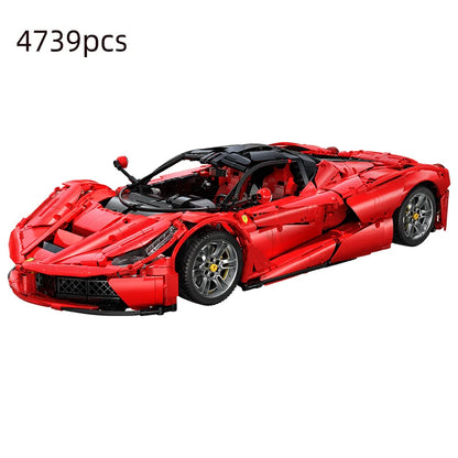 Ferrari LaFerrari Hypercar Bouwset – Schaalmodel Sportauto van Bouwblokken (4739 stuks)